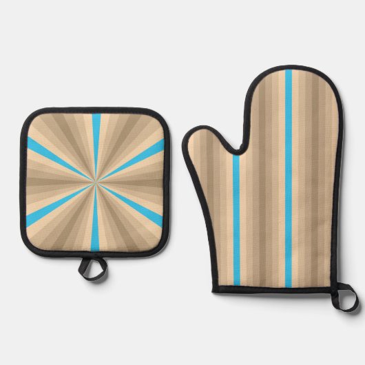 Zomerse illusie ovenwant & pannenlap set (Voorkant)