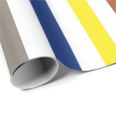 Zomerse kleurrijke strepen cadeaupapier (Rol Hoek)