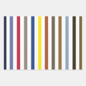 Zomerse kleurrijke strepen inpakpapier vel (Voorkant 2)