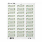 Zomerse Kolibrie Adres Etiket (Full Sheet)