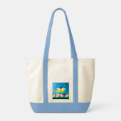 Zomerse luiertas tote bag (Achterkant)