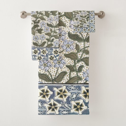 Zomerse maagdenpalmbloem Elegant Bloemen Bad Handdoek (Insitu)