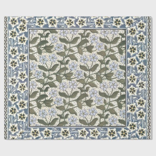 Zomerse maagdenpalmbloem  Elegant Bloemen Cadeaupapier (Vlak)