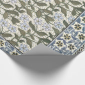 Zomerse maagdenpalmbloem  Elegant Bloemen Cadeaupapier (Hoek)