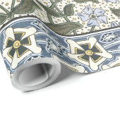 Zomerse maagdenpalmbloem  Elegant Bloemen Cadeaupapier (Rol Hoek)