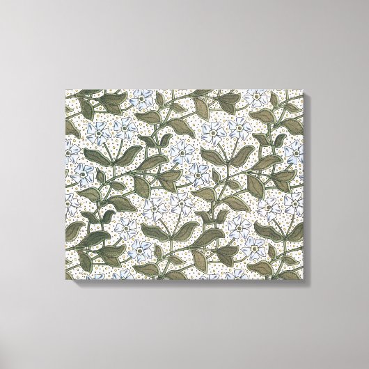 Zomerse maagdenpalmbloem  Elegant Bloemen Canvas Afdruk (Voorkant)