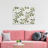 Zomerse maagdenpalmbloem  Elegant Bloemen Canvas Afdruk (Insitu (Woonkamer))