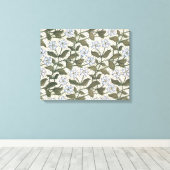 Zomerse maagdenpalmbloem  Elegant Bloemen Canvas Afdruk (Insitu (Houten vloer))