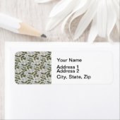 Zomerse maagdenpalmbloem  Elegant Bloemen Etiket (Insitu)