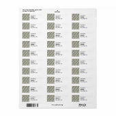 Zomerse maagdenpalmbloem  Elegant Bloemen Etiket (Full Sheet)