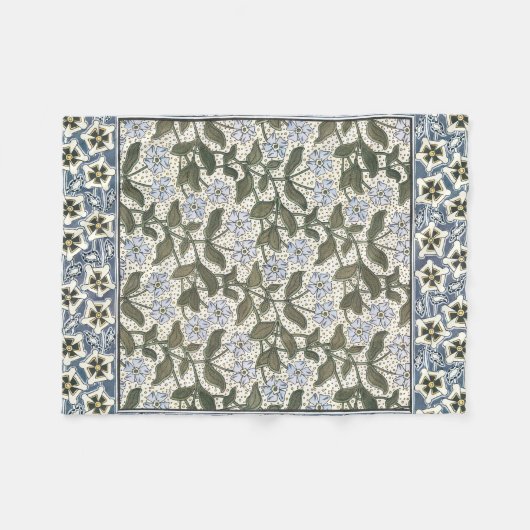 Zomerse maagdenpalmbloem  Elegant Bloemen Fleece Deken (Voorkant (Horizontaal))