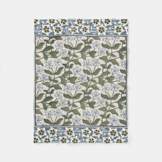 Zomerse maagdenpalmbloem  Elegant Bloemen Fleece Deken (Voorkant)