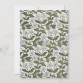 Zomerse maagdenpalmbloem  Elegant Bloemen Kaart (Achterkant)