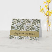 Zomerse maagdenpalmbloem  Elegant Bloemen Kaart (Gele Bloem)