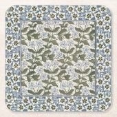 Zomerse maagdenpalmbloem  Elegant Bloemen Kartonnen Onderzetters (Voorkant)