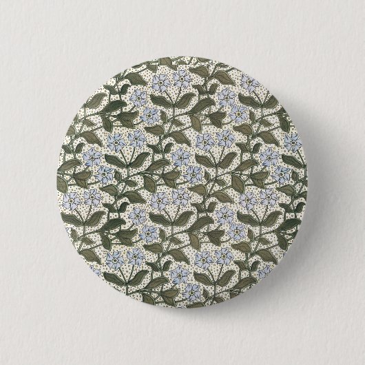 Zomerse maagdenpalmbloem  Elegant Bloemen Ronde Button 5,7 Cm (Voorkant)