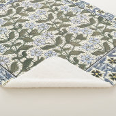 Zomerse maagdenpalmbloem  Elegant Bloemen Sherpa Deken (3/4)