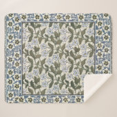 Zomerse maagdenpalmbloem  Elegant Bloemen Sherpa Deken (Voorkant (horizontaal))