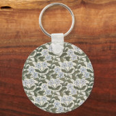 Zomerse maagdenpalmbloem  Elegant Bloemen Sleutelhanger (Voorkant)