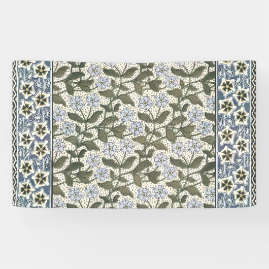 Zomerse maagdenpalmbloem  Elegant Bloemen Spandoek (Horizontaal)