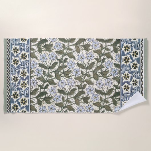 Zomerse maagdenpalmbloem  Elegant Bloemen Strandlaken (Voorkant)