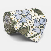 Zomerse maagdenpalmbloem Elegant Bloemen Stropdas (Opgerold)