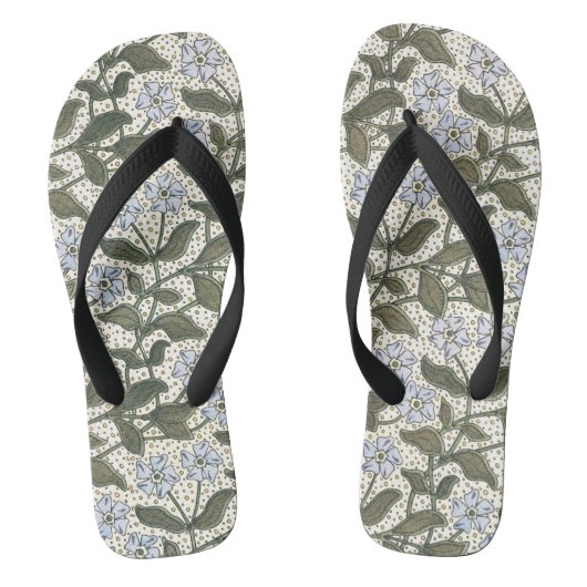 Zomerse maagdenpalmbloem  Elegant Bloemen Teenslippers (Voetbed)