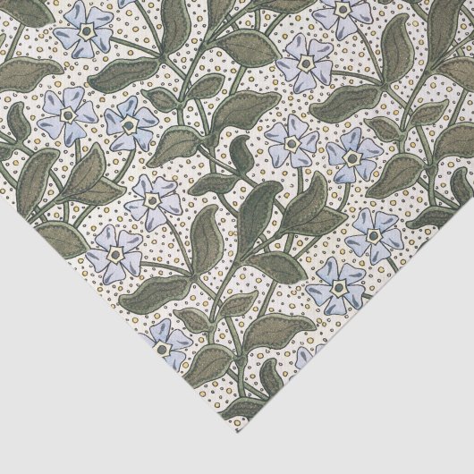 Zomerse maagdenpalmbloem Elegant Bloemen Tissuepapier (Detail)