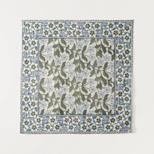 Zomerse maagdenpalmbloem  Elegant Bloemen Wandkleed (Voorkant (horizontaal))