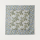 Zomerse maagdenpalmbloem  Elegant Bloemen Wandkleed (Voorkant)