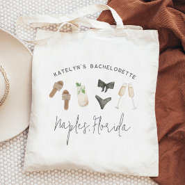 Zomerse Neutrale Persoonlijke Bachelorette Feestje Tote Bag