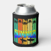 ZOMERSE PALMBOMEN BLIKJESKOELER (Blikje Voorkant)