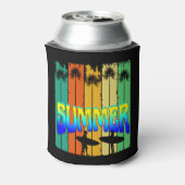 ZOMERSE  PALMBOMEN BLIKJESKOELER (Blikje Achterkant)