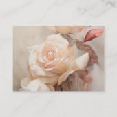 Zomerse Rozen Elegante bruiloft Informatiekaartje (Achterkant)