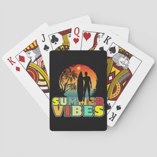 zomerse sfeer pokerkaarten (Achterkant)