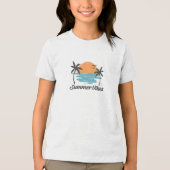 zomerse sfeer Tri-Blend shirt (Voorkant)