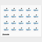 zomerse sfeer vierkante sticker (Vel)