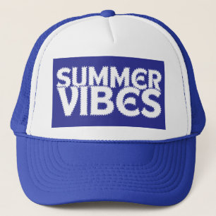 ZOMERSE SFEER WITTE TYPOGRAFIE TRUCKER PET