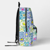 Zomerse Siciliaanse citrus Mediterrane azulejo Bedrukte Rugzak (Links)