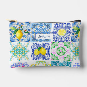 Zomerse Siciliaanse citrus Mediterrane azulejo Etui