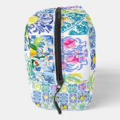 Zomerse Siciliaanse citrus Mediterrane azulejo Toilettasje (Rechts)