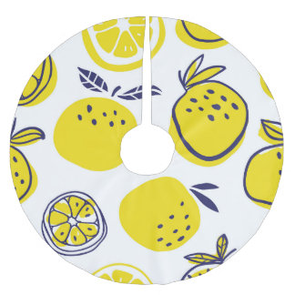 Zomerse Sinaasappels: Stijlvol fruitpatroon. Kerstboom Rok