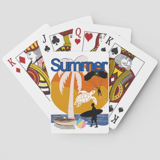 zomerse spirit pokerkaarten (Achterkant)