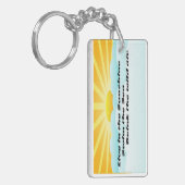 Zomerse Surven en zonneschijn Sleutelhanger (Voorkant Links)