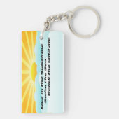 Zomerse Surven en zonneschijn Sleutelhanger (achterkant)