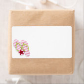 Zomerse Teenslippers met zeesterren Etiket (Insitu)