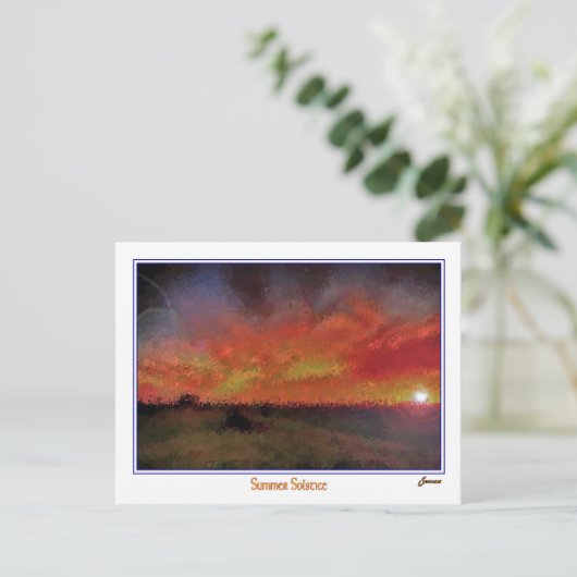 zomerse troost briefkaart (Staand voorkant)