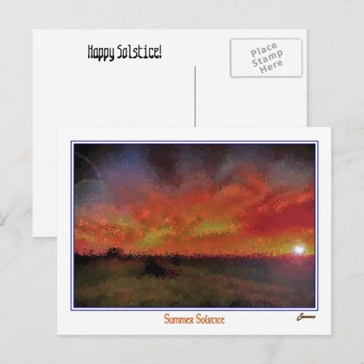 zomerse troost briefkaart (Voorkant / Achterkant)