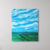 ZOMERSE UITZICHT CANVAS AFDRUK (Voorkant)