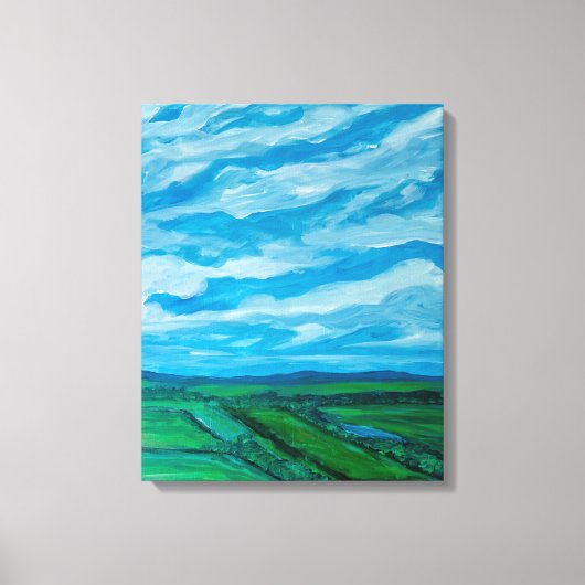 ZOMERSE UITZICHT CANVAS AFDRUK (Voorkant)